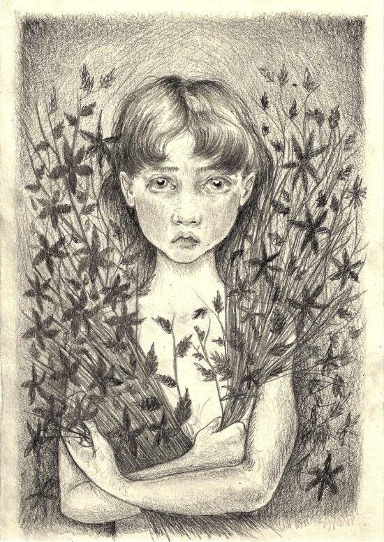 Boy with Flowers